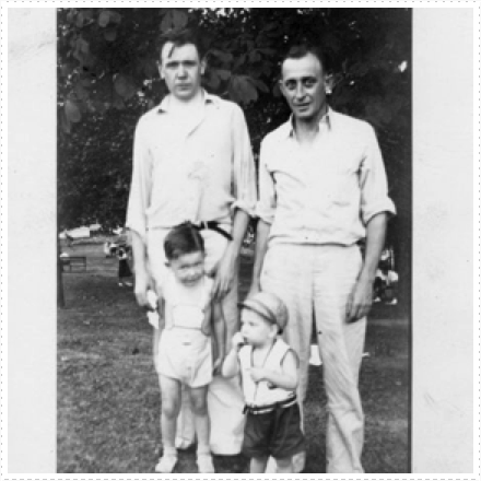 l. Joe Rozman with son, Joe